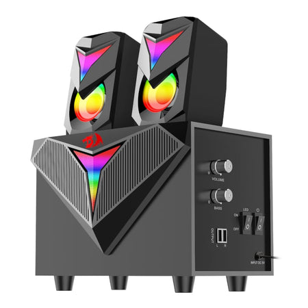 Image 3 for REDRAGON 2.1 Satellite Speaker TOCCATA RGB 11W Gaming Speaker - Black