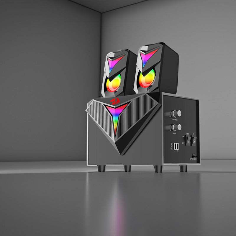 Image 7 for REDRAGON 2.1 Satellite Speaker TOCCATA RGB 11W Gaming Speaker - Black