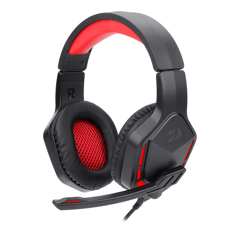 Image 1 for REDRAGON Over-Ear THEMIS Aux Gaming Headset - Black