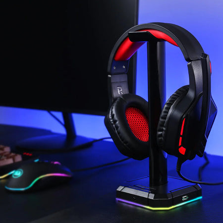 Image 5 for REDRAGON Over-Ear THEMIS Aux Gaming Headset - Black