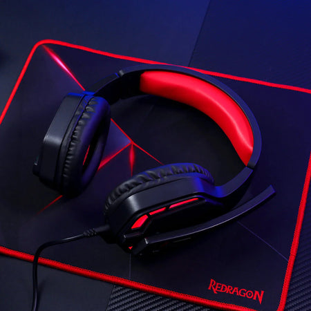 Image 6 for REDRAGON Over-Ear THEMIS Aux Gaming Headset - Black