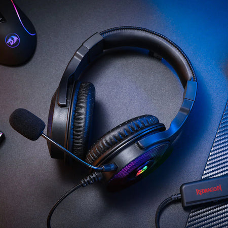 Image 5 for REDRAGON Over-Ear PANDORA USB (Power Only)|Aux (Mic and Headset) RGB Gaming Headset - Black