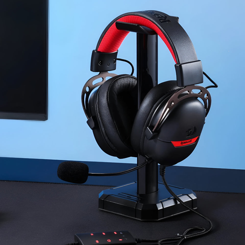 Image 2 for REDRAGON Over-Ear AURORA Gaming Headset - Black