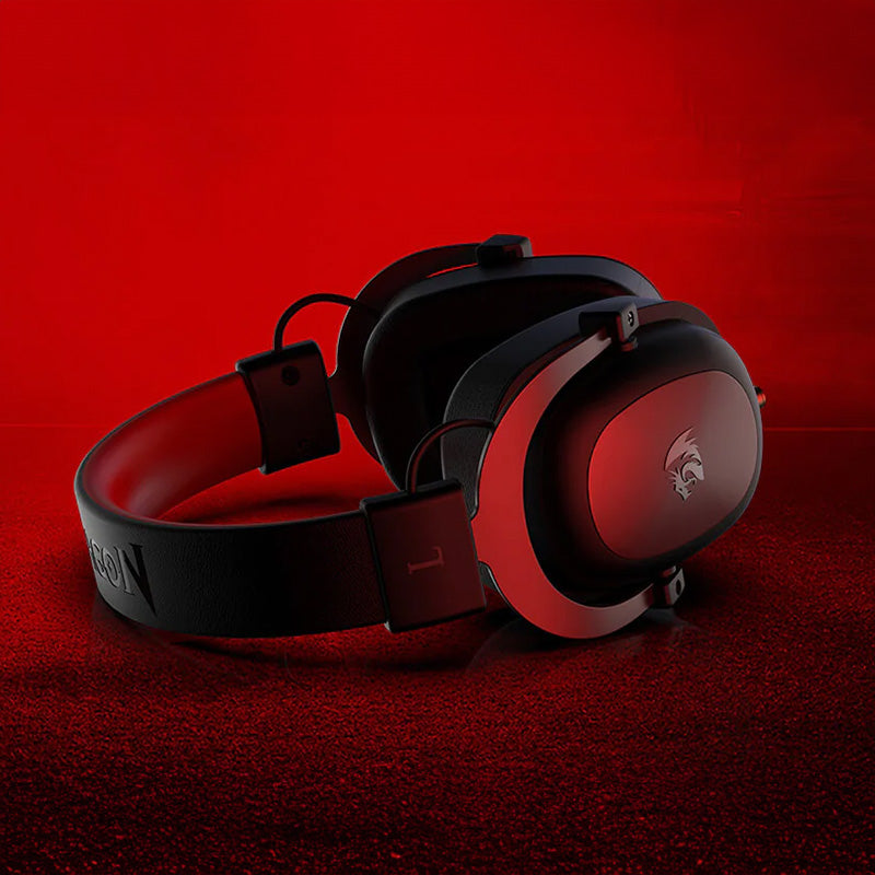 Image 6 for REDRAGON Over-Ear ZEUS 2 USB Gaming Headset - Black