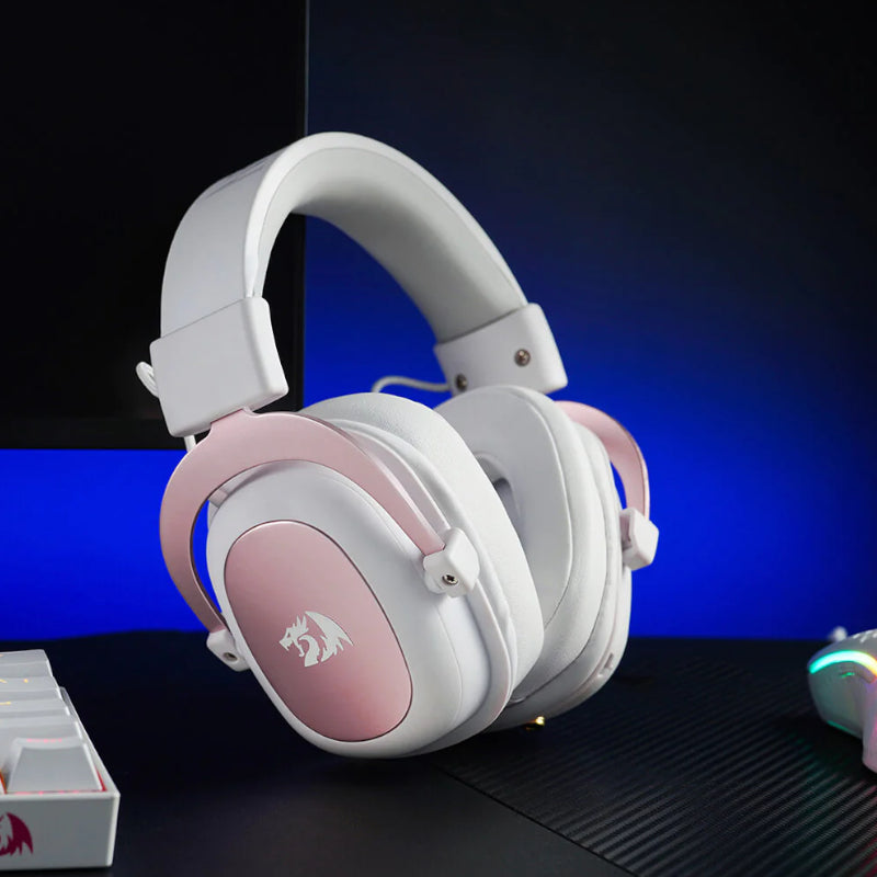 Image 7 for REDRAGON Over-Ear ZEUS 2 USB Gaming Headset - White