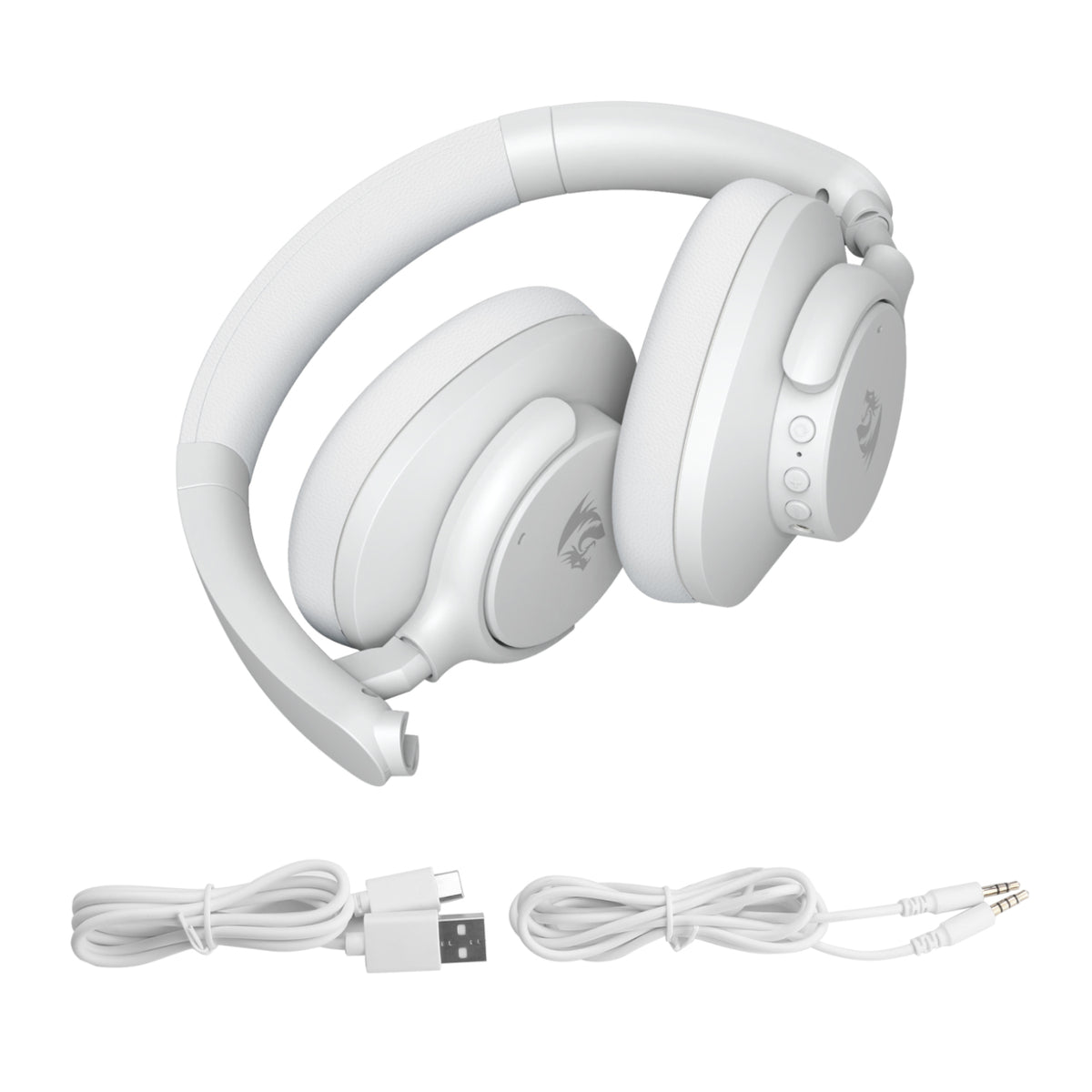 Image 7 for Redragon H610 VIBECORE ANC Bluetooth Wireless Over-ear Headphones – White