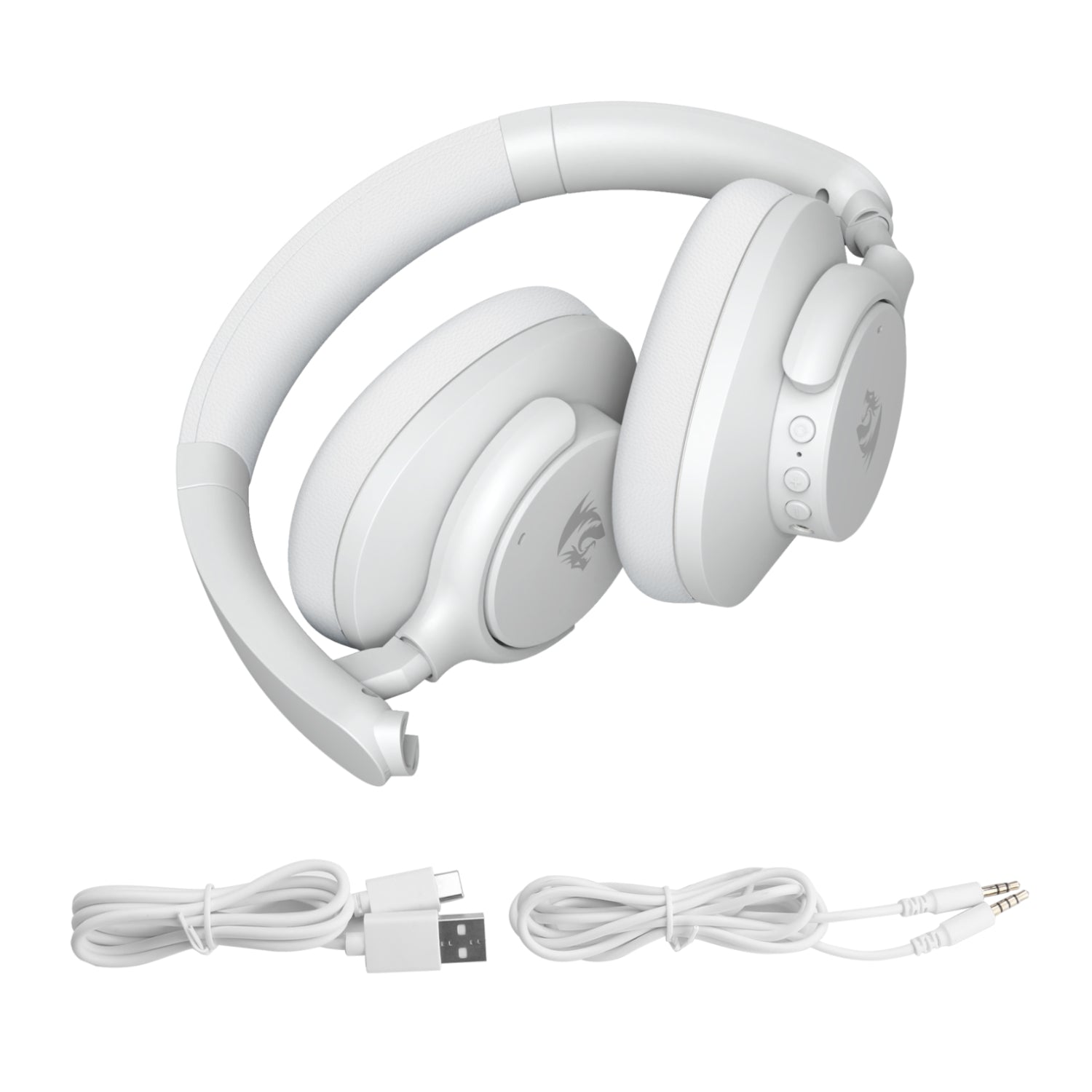 Image 7 for Redragon H610 VIBECORE ANC Bluetooth Wireless Over-ear Headphones – White