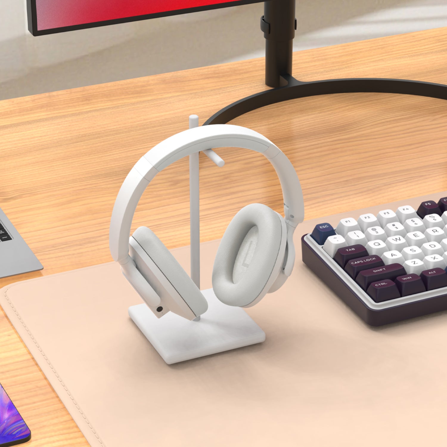 Image 9 for Redragon H610 VIBECORE ANC Bluetooth Wireless Over-ear Headphones – White