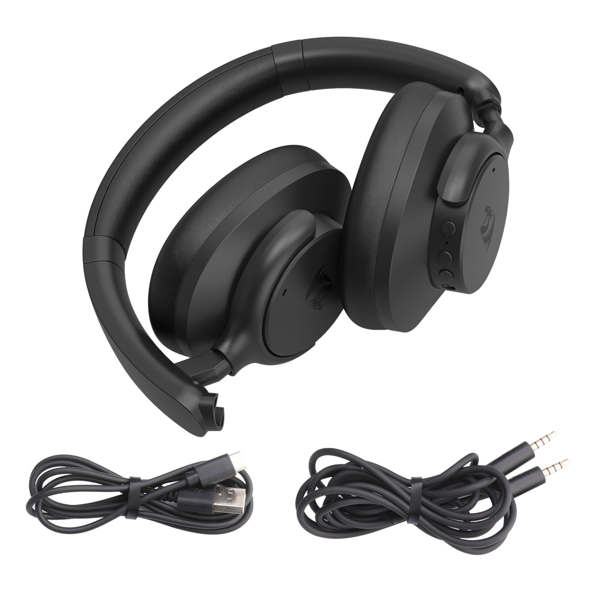 Image 7 for Redragon H610 VIBECORE ANC Bluetooth Wireless Over-ear Headphones - Black