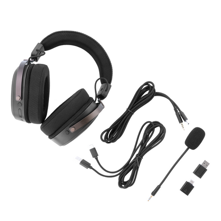 Image 6 for Redragon FURY WRS Over-Ear Wireless Gaming Headset - Black