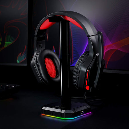 Image 4 for Redragon HA300 Scepter Pro RGB Headset Stand with USB Hub (4 x USB 2.0, RGB Lighting)
