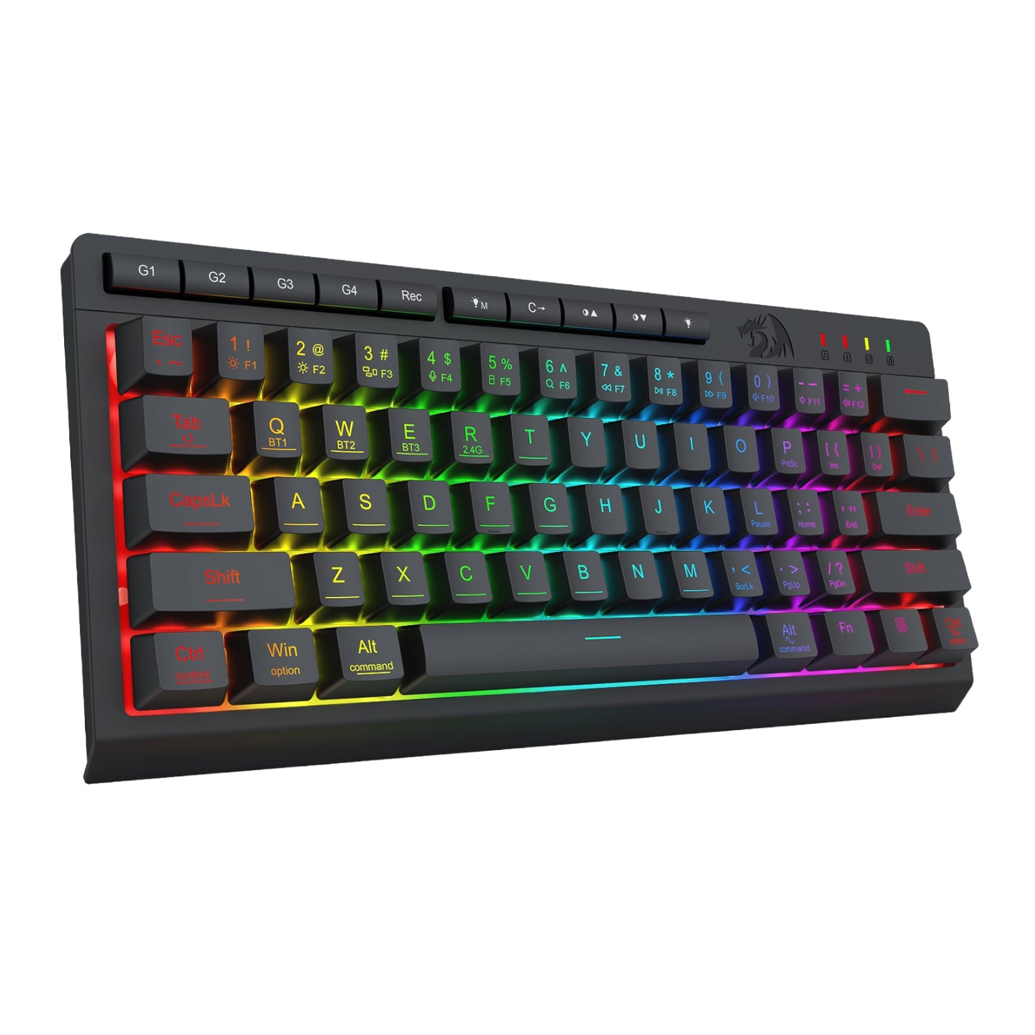 Image 3 for Redragon SHIVA K522 PRO RGB Wireless Gaming Keyboard- Black