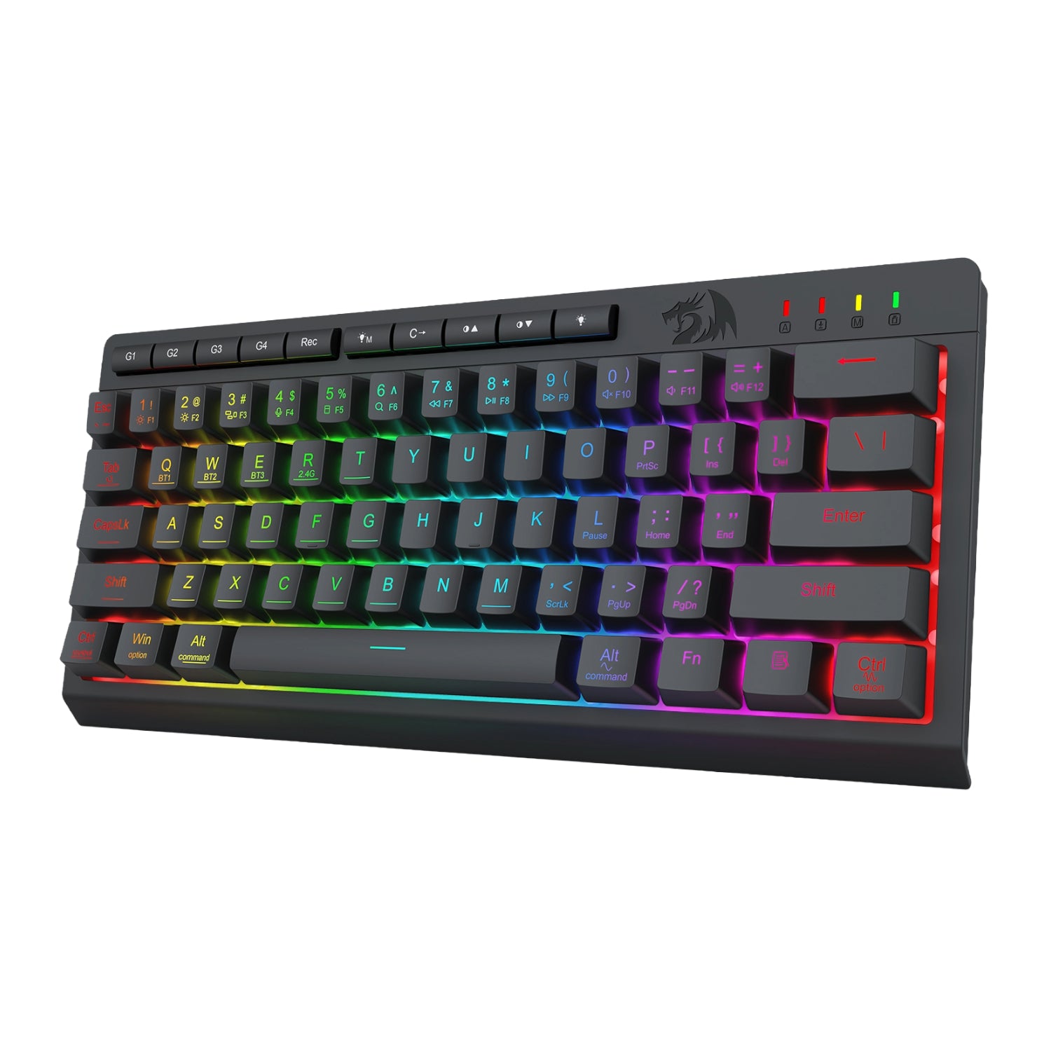 Image 4 for Redragon SHIVA K522 PRO RGB Wireless Gaming Keyboard- Black