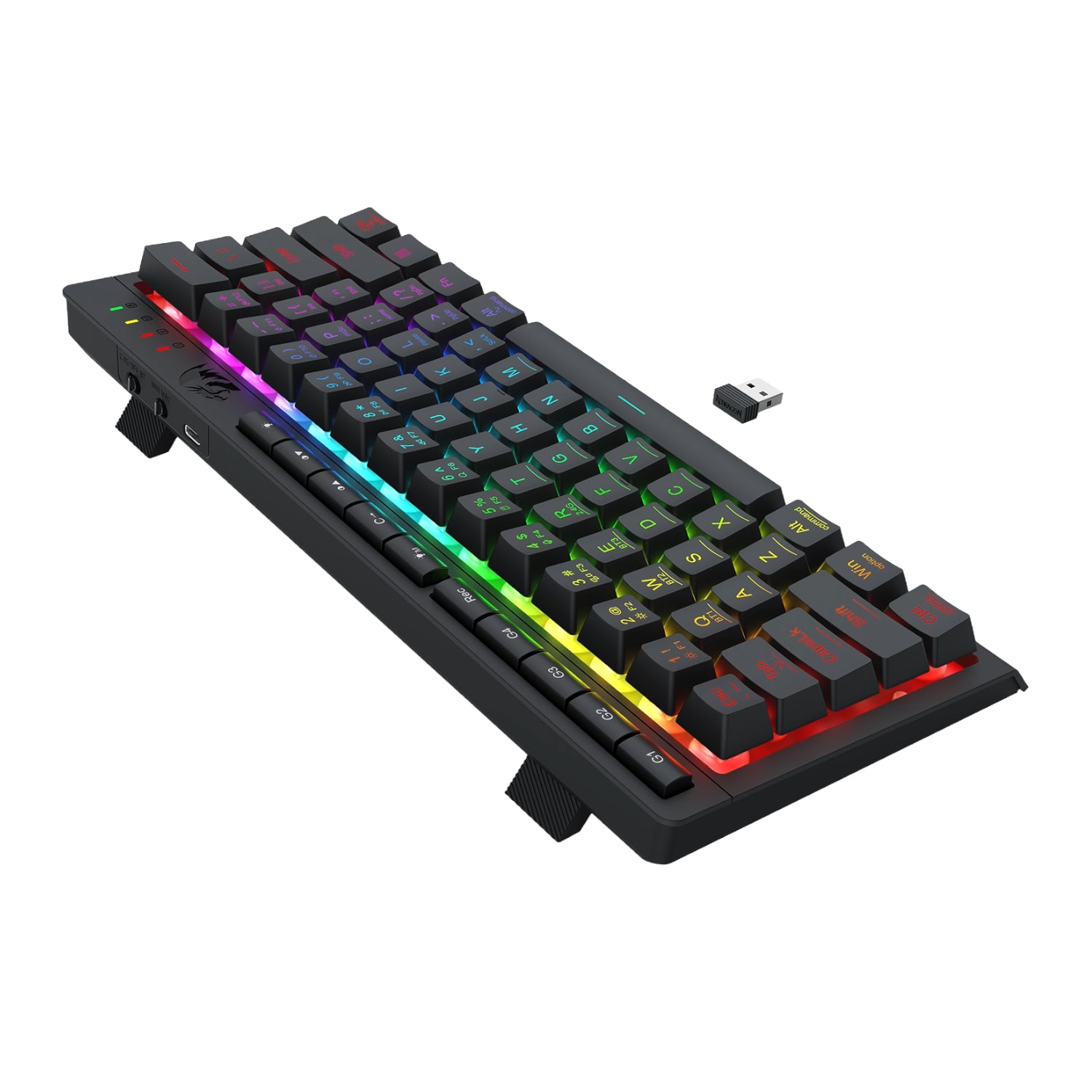 Image 6 for Redragon SHIVA K522 PRO RGB Wireless Gaming Keyboard- Black