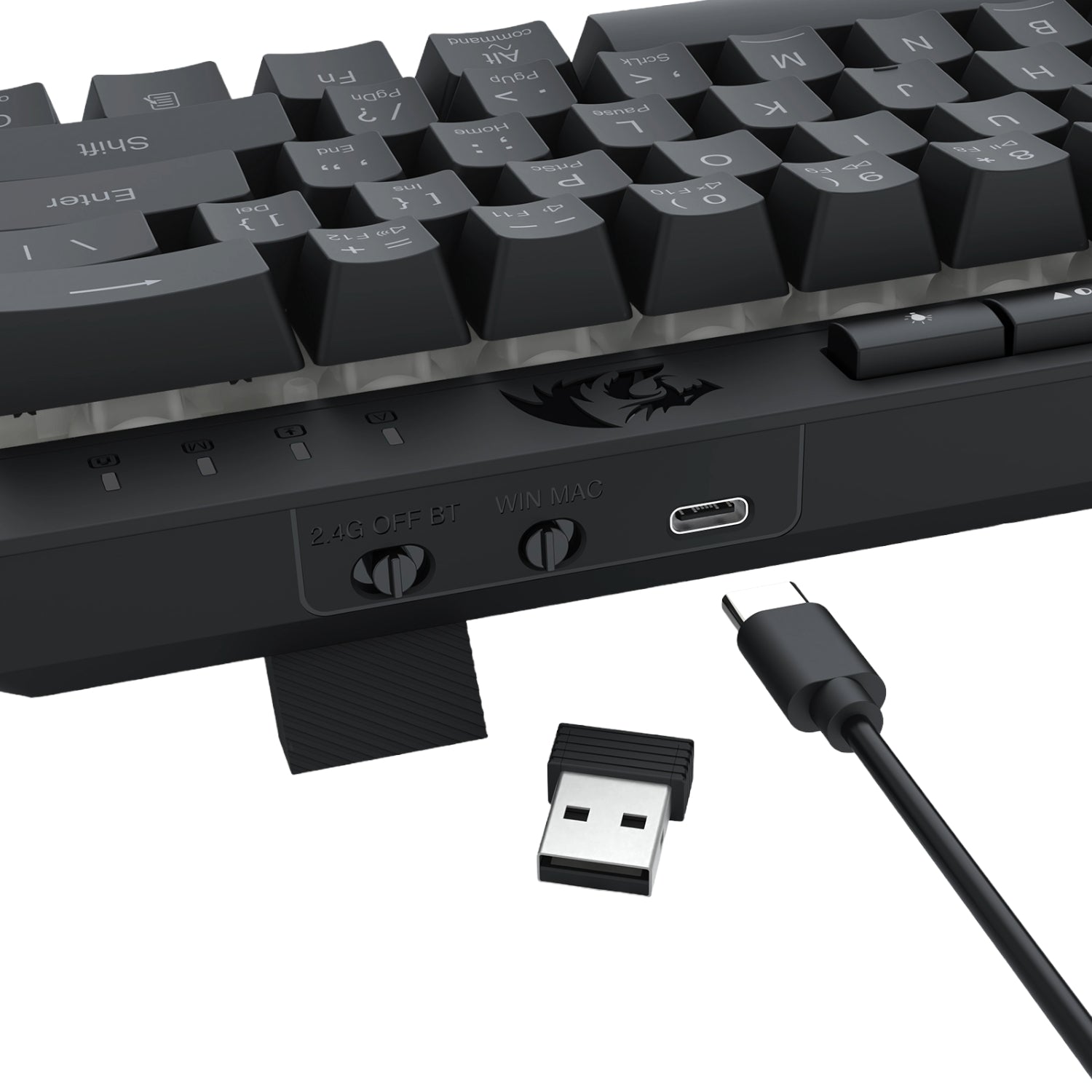 Image 8 for Redragon SHIVA K522 PRO RGB Wireless Gaming Keyboard- Black