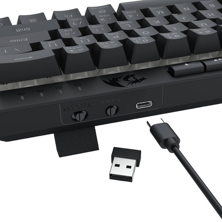 Image 8 for Redragon SHIVA K522 PRO RGB Wireless Gaming Keyboard- Black