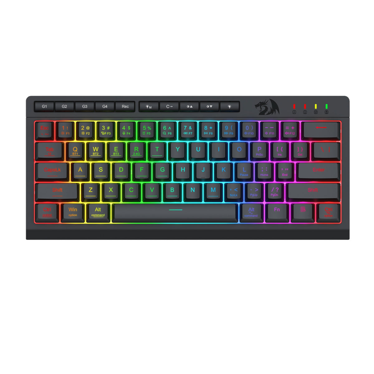 Image 1 for Redragon SHIVA K522 PRO RGB Wireless Gaming Keyboard- Black