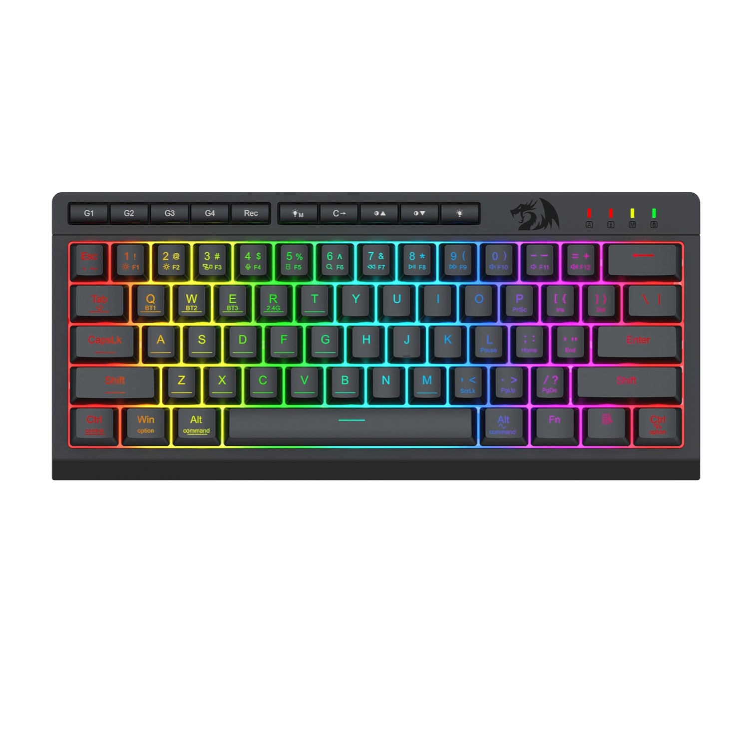 Image 1 for Redragon SHIVA K522 PRO RGB Wireless Gaming Keyboard- Black