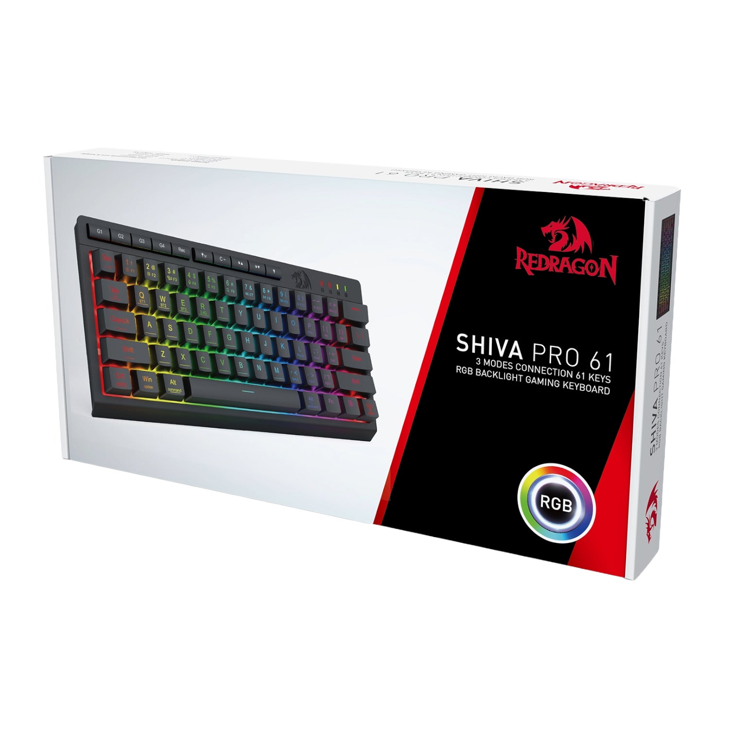 Image 10 for Redragon SHIVA K522 PRO RGB Wireless Gaming Keyboard- Black