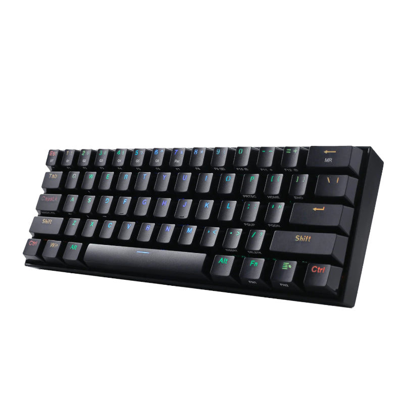 Image 2 for REDRAGON DRACONIC PRO Mechanical 61 Key|Bluetooth 5.0|RGB 9 Colour Modes|Rechargable Battery|Type-C Charging Cable Gaming Keyboard - Black