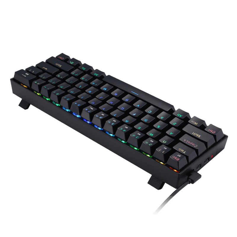 Image 3 for REDRAGON DRACONIC PRO Mechanical 61 Key|Bluetooth 5.0|RGB 9 Colour Modes|Rechargable Battery|Type-C Charging Cable Gaming Keyboard - Black