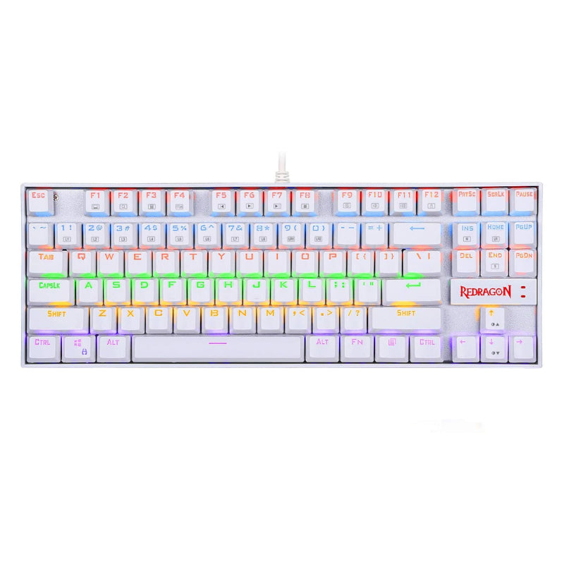 Image 1 for REDRAGON KUMARA Mechanical 87 Key|RGB Backlit Gaming Keyboard - White