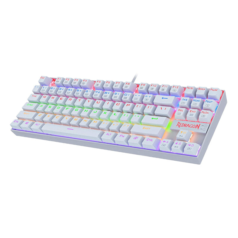 Image 2 for REDRAGON KUMARA Mechanical 87 Key|RGB Backlit Gaming Keyboard - White