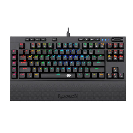 Image 1 for Redragon K588 RGB Pro BROADSWORD TKL Mechanical Wired Gaming Keyboard - Black