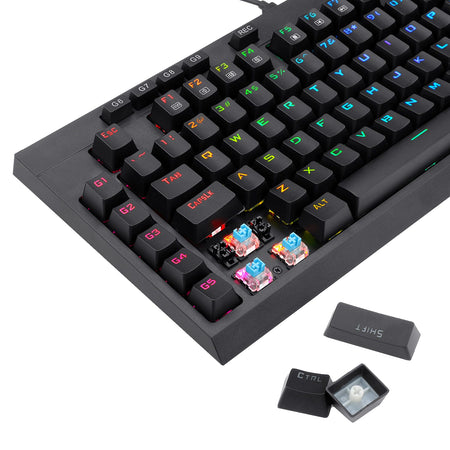 Image 6 for Redragon K588 RGB Pro BROADSWORD TKL Mechanical Wired Gaming Keyboard - Black