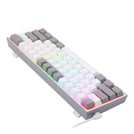 Image 5 for Redragon K617 FIZZ 60% Wired RGB Gaming Keyboard - White/Grey