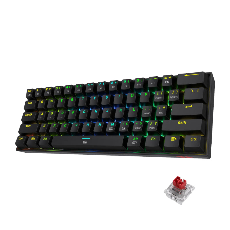 Image 1 for REDRAGON DRAGONBORN Wired Mechanical Keyboard RGB 67Key Design - Black