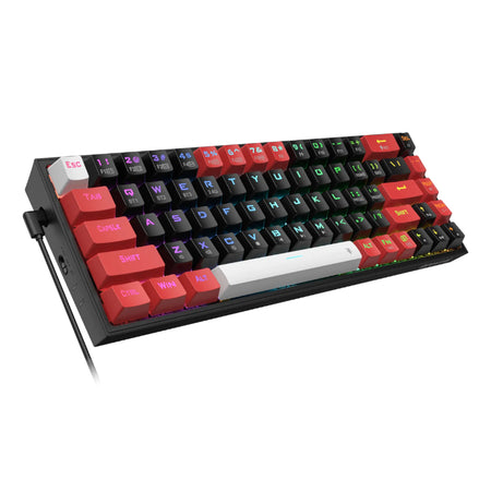 Image 5 for REDRAGON Castor Pro 68Key Wireless Red|Black|White KeyCap Bluetooth RGB Red Switch - Black|Red