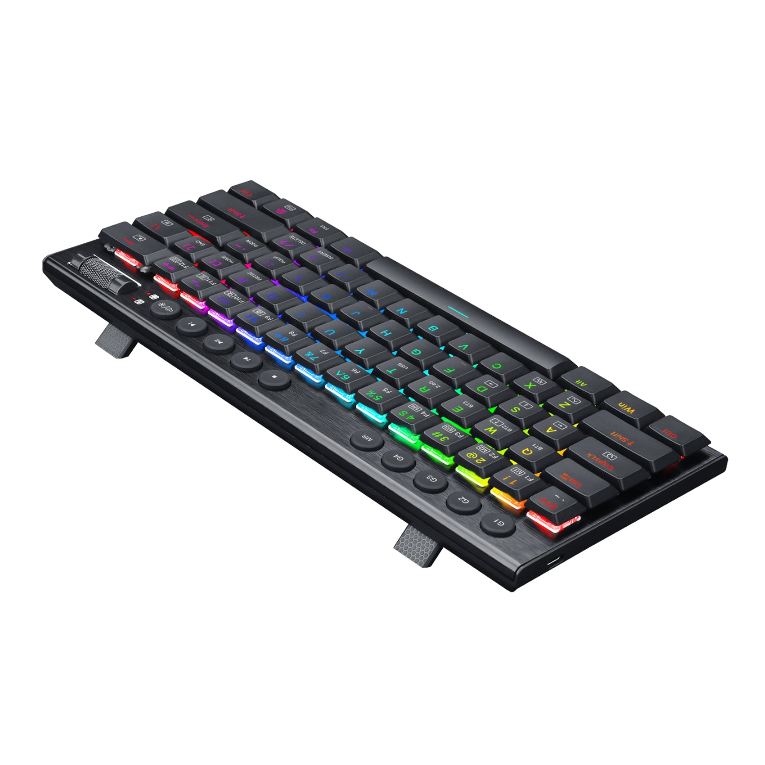 Image 5 for REDRAGON Horus Mini 61Key Red Switch RGB Low Profile Gaming Mechanical Keyboard - Black