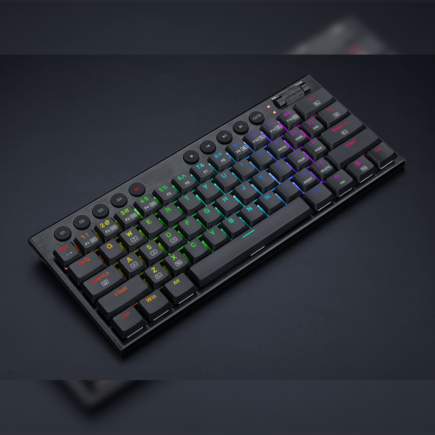 Image 6 for REDRAGON Horus Mini 61Key Red Switch RGB Low Profile Gaming Mechanical Keyboard - Black