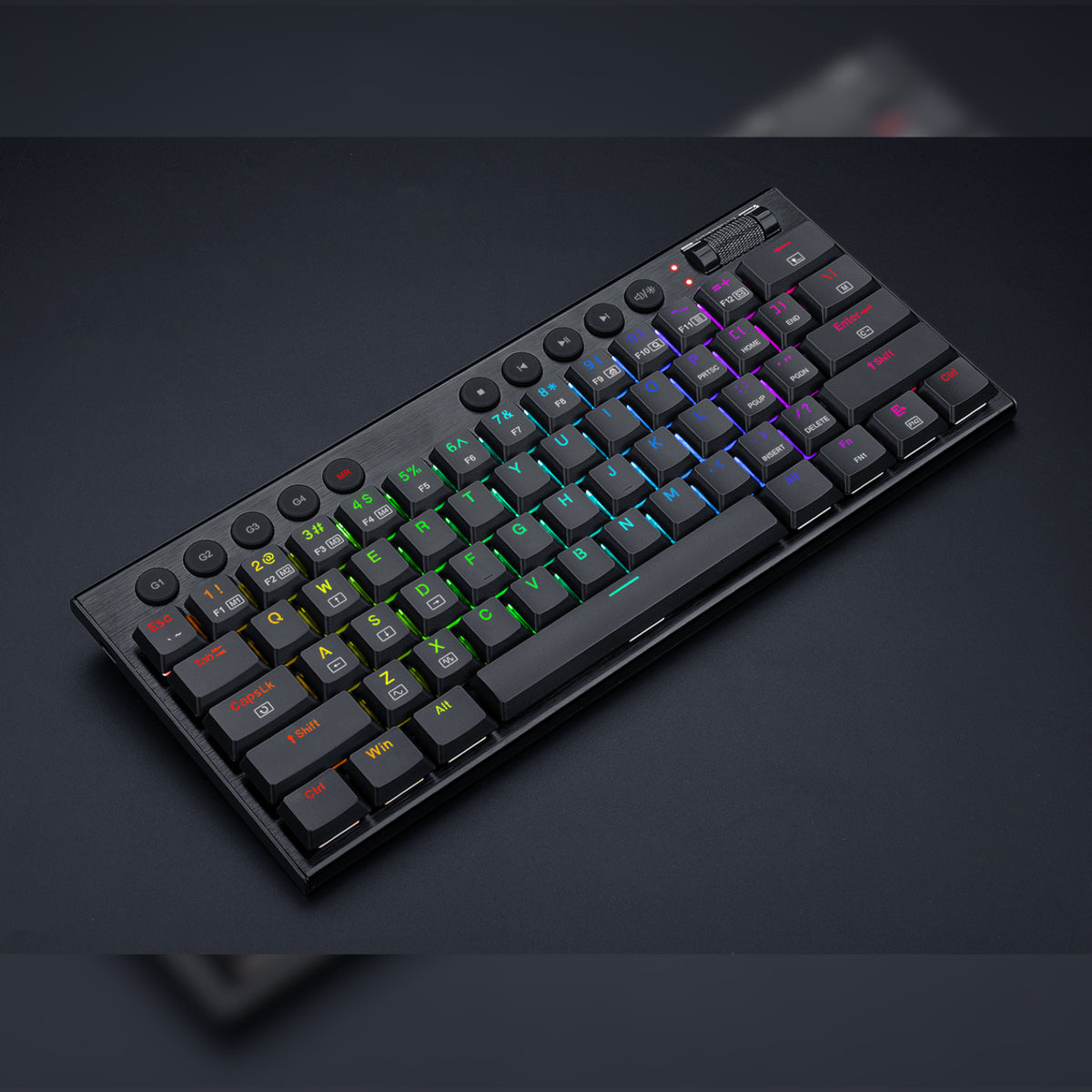 Image 6 for REDRAGON Horus Mini 61Key Red Switch RGB Low Profile Gaming Mechanical Keyboard - Black