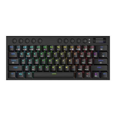 Image 1 for REDRAGON Horus Mini Pro 61Key Wireless Bluetooth Red Switch RGB Low Profile Gaming Mechanical Keyboard - Black