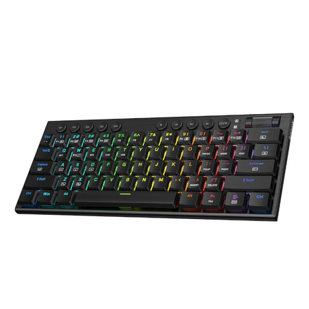 Image 2 for REDRAGON Horus Mini Pro 61Key Wireless Bluetooth Red Switch RGB Low Profile Gaming Mechanical Keyboard - Black