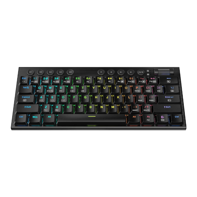 Image 5 for REDRAGON Horus Mini Pro 61Key Wireless Bluetooth Red Switch RGB Low Profile Gaming Mechanical Keyboard - Black