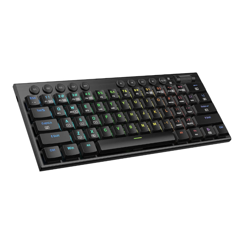 Image 4 for REDRAGON Horus Mini Pro 61Key Wireless Bluetooth Red Switch RGB Low Profile Gaming Mechanical Keyboard - Black