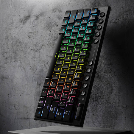Image 6 for REDRAGON Horus Mini Pro 61Key Wireless Bluetooth Red Switch RGB Low Profile Gaming Mechanical Keyboard - Black