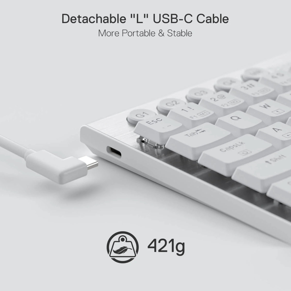 Image 5 for Redragon K632 HORUS Mini 60% RGB Wired Gaming Keyboard – White