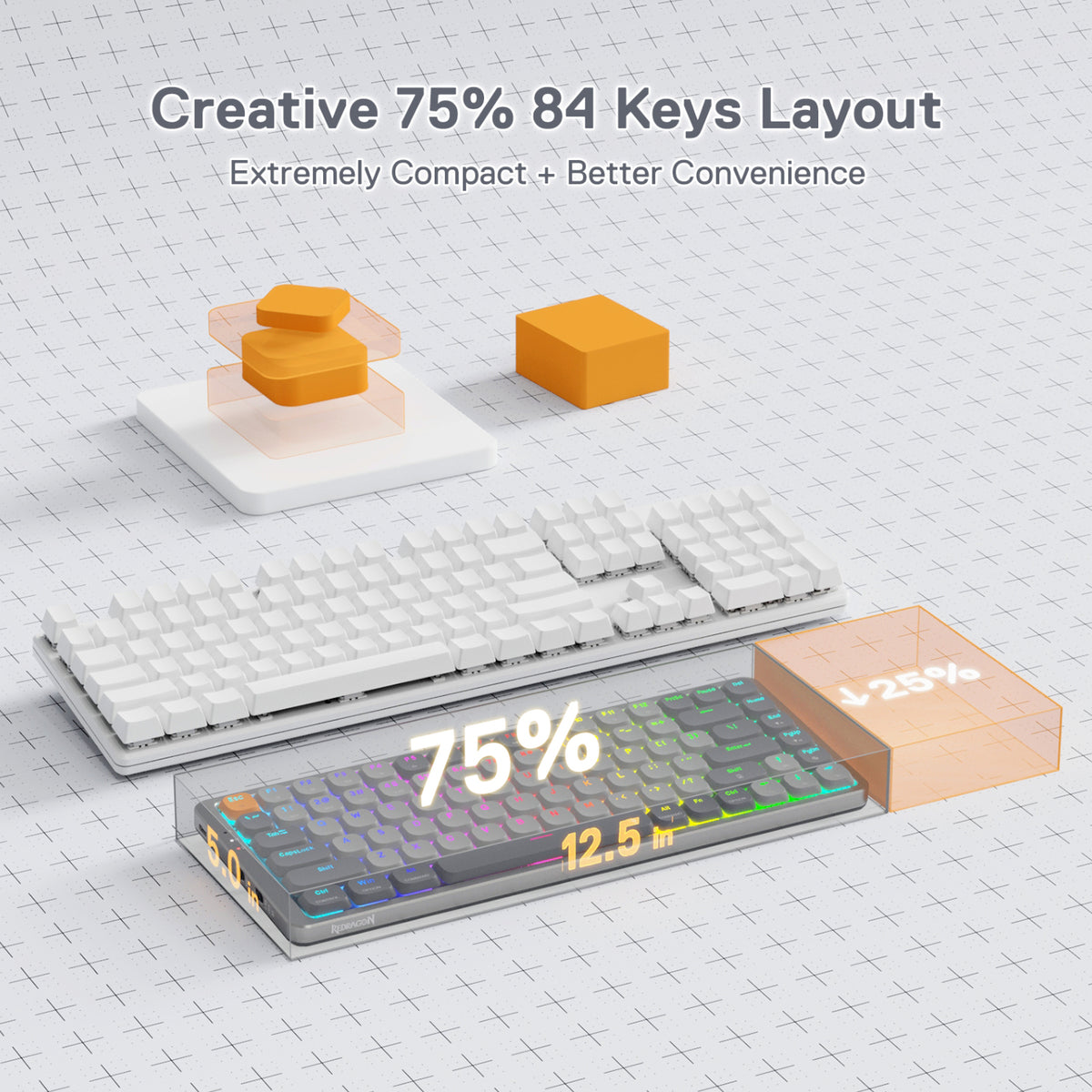 Image 3 for REDRAGON MECHANICAL AZURE Wireless Gaming Keyboard