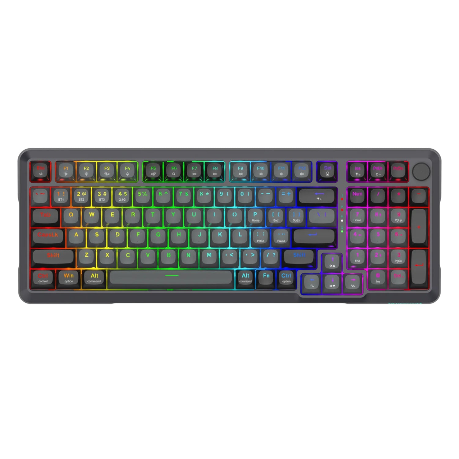 Image 1 for Redragon BRAGI PRO K688 98+1 Gasket Wireless Mechanical Keyboard (Triple Mode, RGB, Hot-Swappable, Cream Linear Switches)