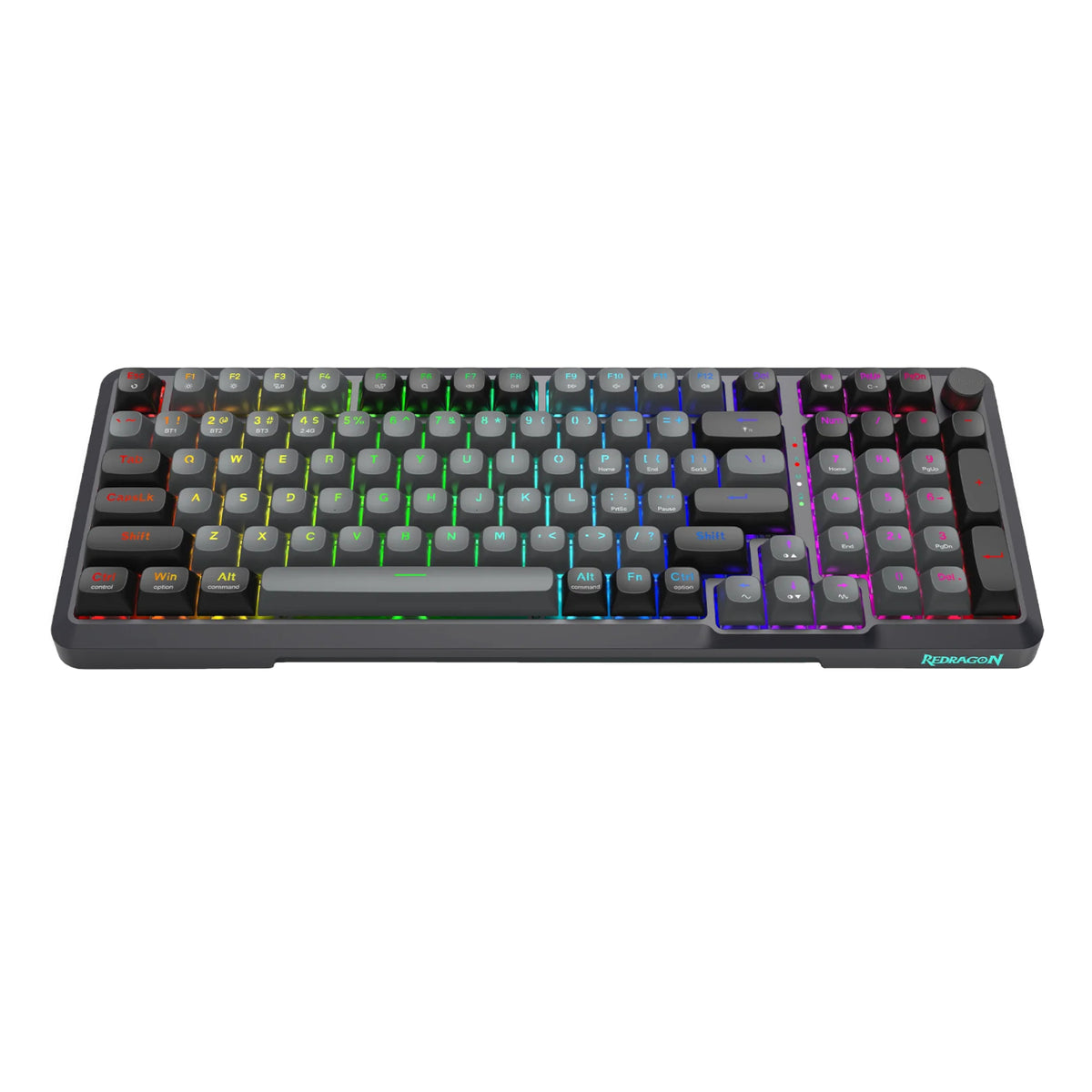 Image 3 for Redragon BRAGI PRO K688 98+1 Gasket Wireless Mechanical Keyboard (Triple Mode, RGB, Hot-Swappable, Cream Linear Switches)