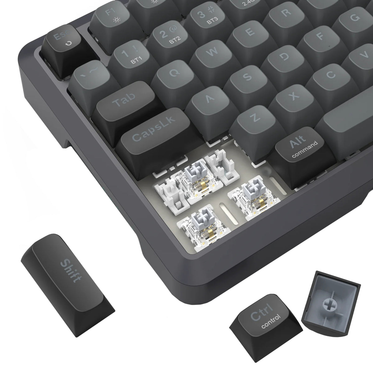 Image 7 for Redragon BRAGI PRO K688 98+1 Gasket Wireless Mechanical Keyboard (Triple Mode, RGB, Hot-Swappable, Cream Linear Switches)