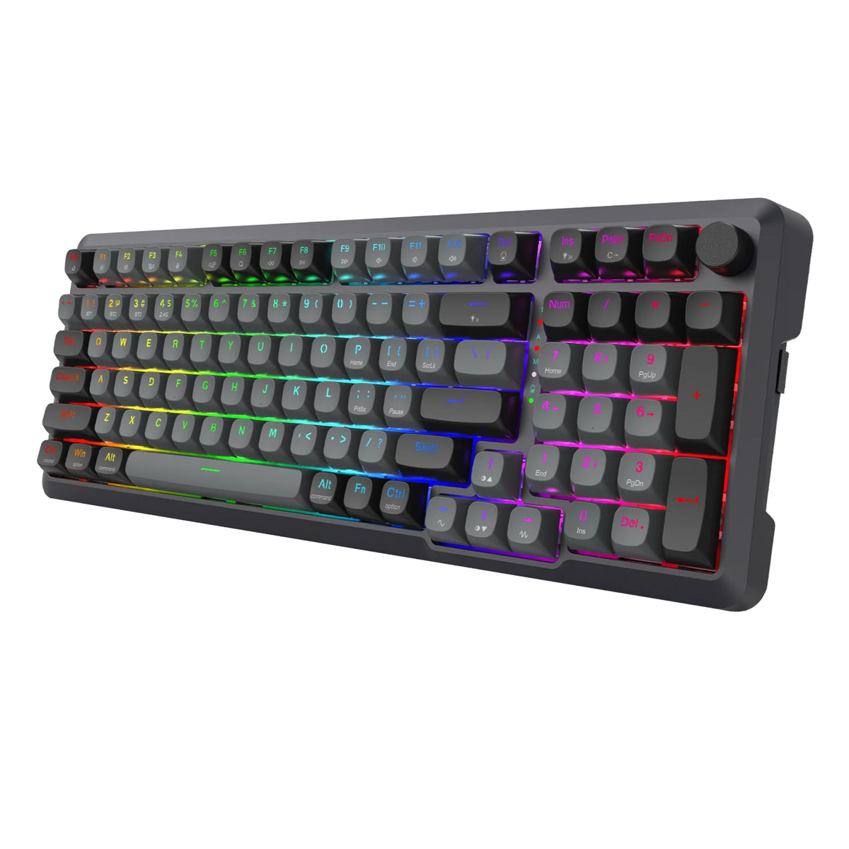 Image 4 for Redragon BRAGI PRO K688 98+1 Gasket Wireless Mechanical Keyboard (Triple Mode, RGB, Hot-Swappable, Cream Linear Switches)