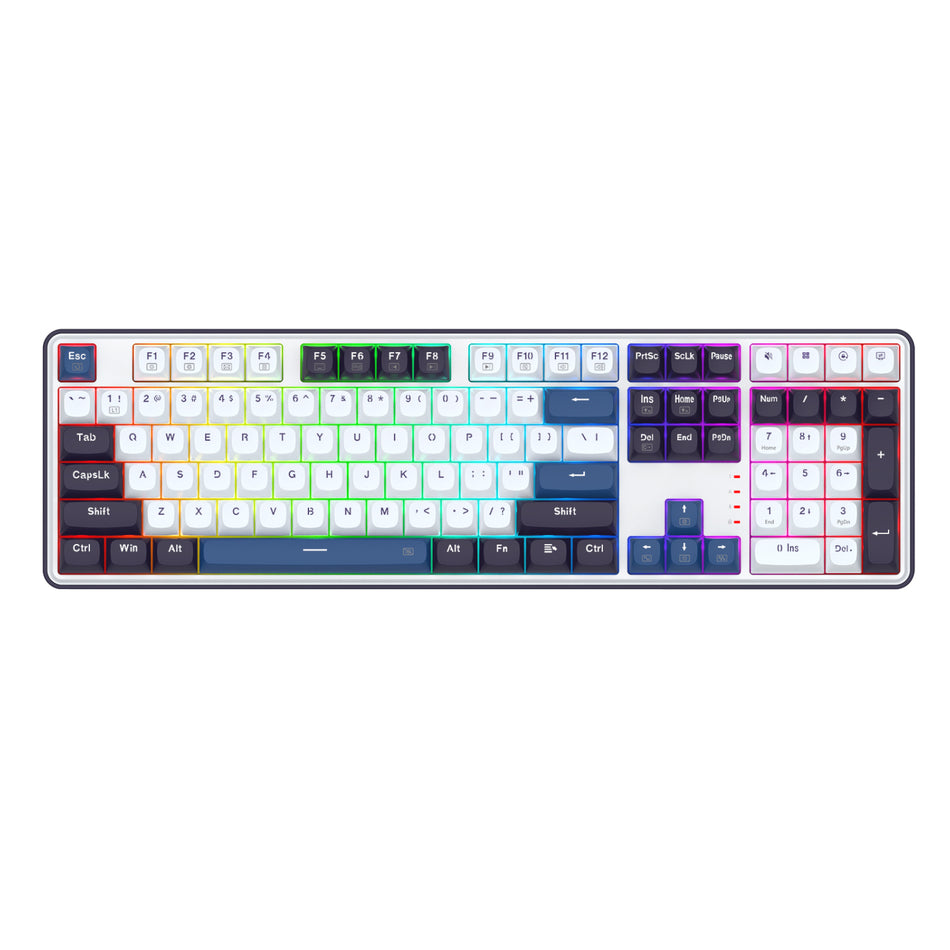 Image 1 for Redragon K689 WYVERN RGB Wired Mechanical Keyboard - White/Black