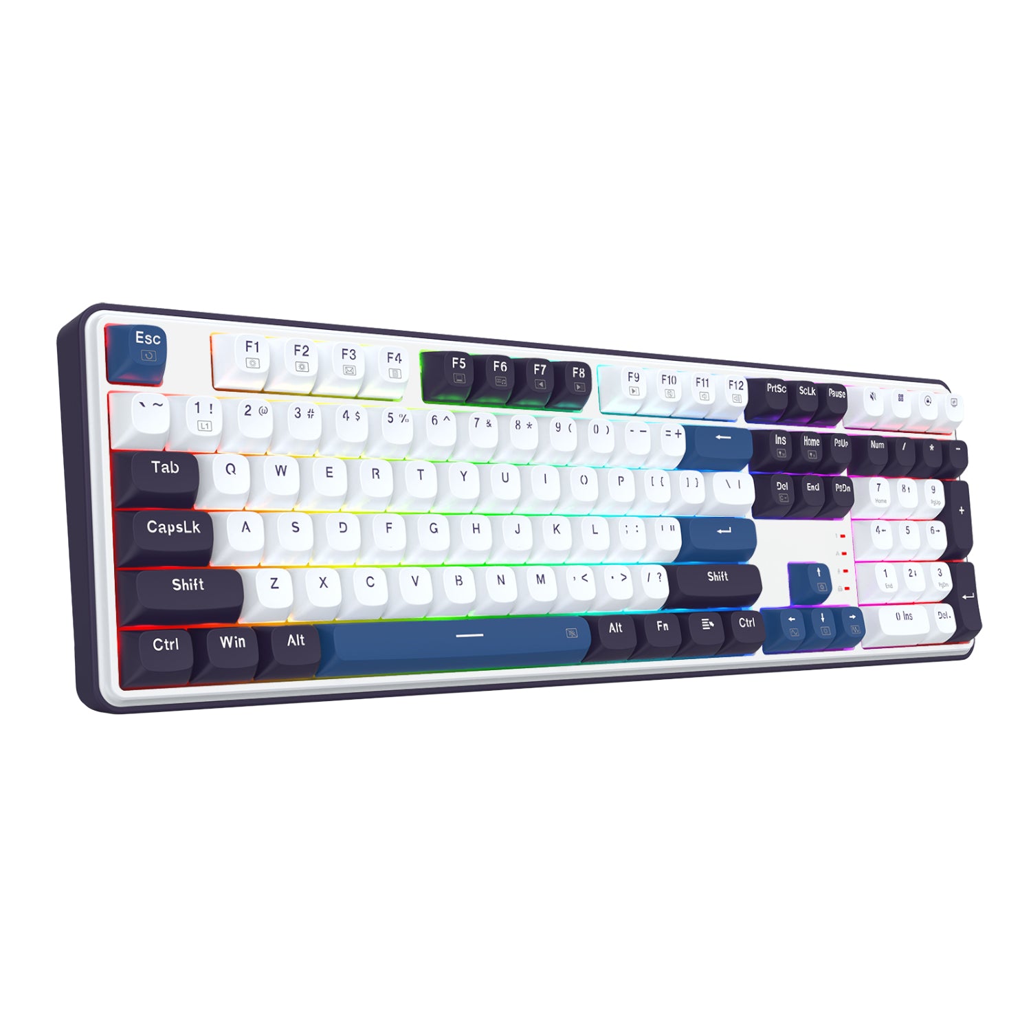 Image 2 for Redragon K689 WYVERN RGB Wired Mechanical Keyboard - White/Black