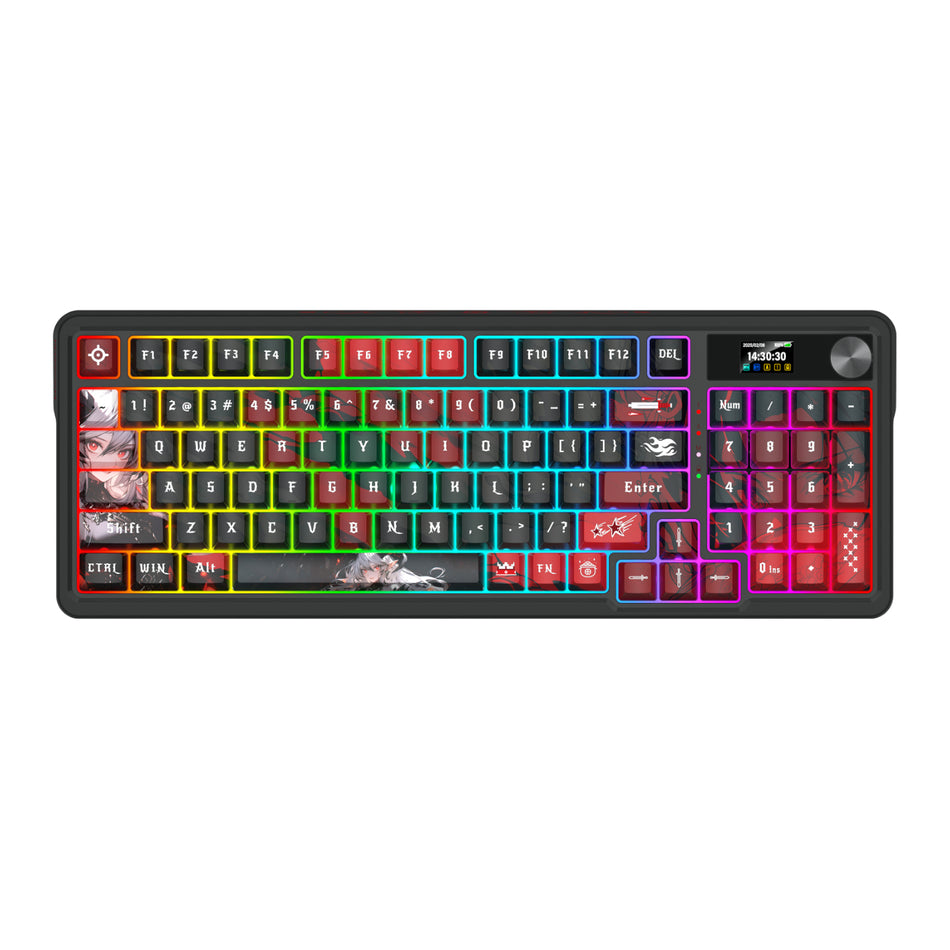 Image 2 for Redragon K719AK ARTEMIS PRO RGB Wireless LCD Mechanical Gaming Keyboard (Anime Edition)