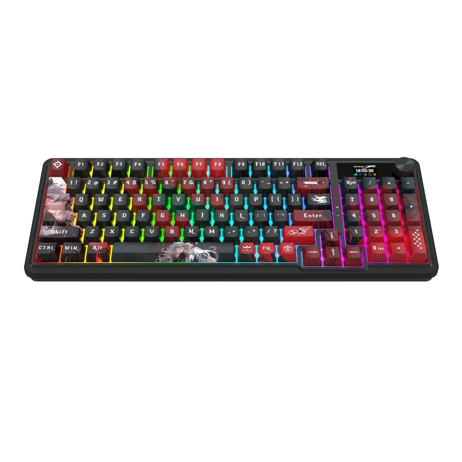 Image 3 for Redragon K719AK ARTEMIS PRO RGB Wireless LCD Mechanical Gaming Keyboard (Anime Edition)